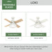 Loki 36" Ceiling Fan-Fans-Hunter-Lighting Design Store