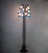 Meyda Tiffany - 15954 - 12 Light Floor Lamp - Pink/Blue - Mahogany Bronze