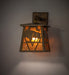 Meyda Tiffany - 51487 - One Light Wall Sconce - Lone Buffalo - Antique Copper