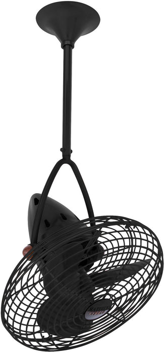 Matthews Fan Company - JD-BK-MTL - 16 Inch Ceiling Fan - Jarold Direcional - Matte Black
