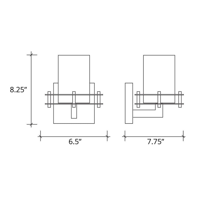 Justice Designs - FSN-8171-10-OPAL-NCKL - One Light Wall Sconce - Fusion - Brushed Nickel