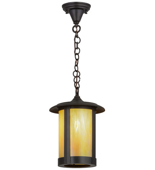 Meyda Tiffany - 3434 - One Light Pendant - Fulton - Craftsman Brown