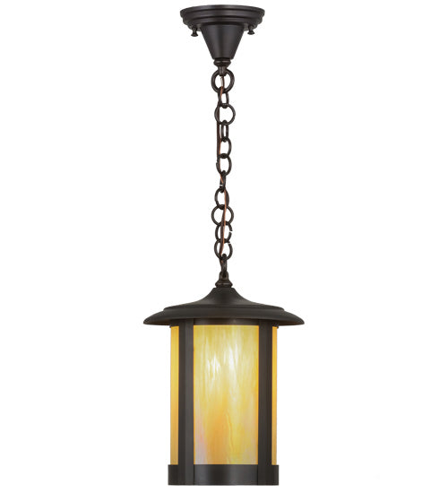 Meyda Tiffany - 3434 - One Light Pendant - Fulton - Craftsman Brown