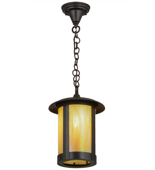 Meyda Tiffany - 3434 - One Light Pendant - Fulton - Craftsman Brown