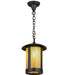 Meyda Tiffany - 3434 - One Light Pendant - Fulton - Craftsman Brown