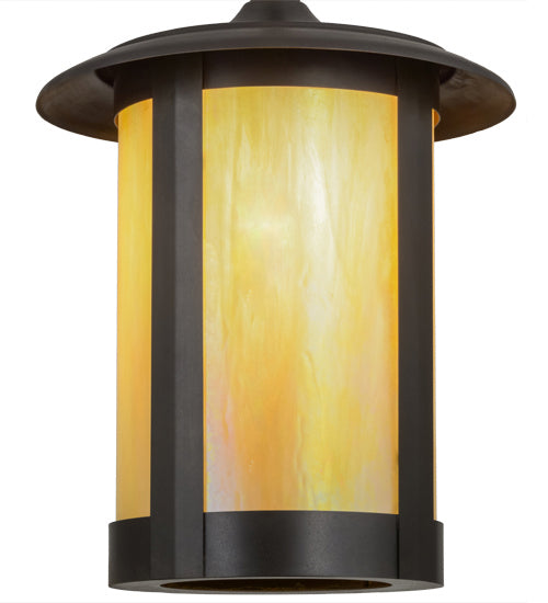 Meyda Tiffany - 3434 - One Light Pendant - Fulton - Craftsman Brown