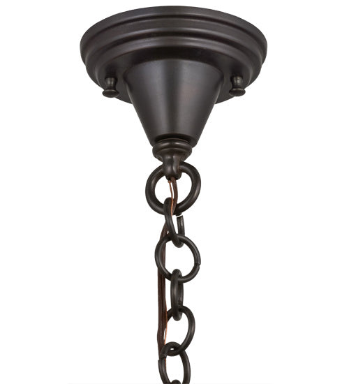 Meyda Tiffany - 3434 - One Light Pendant - Fulton - Craftsman Brown