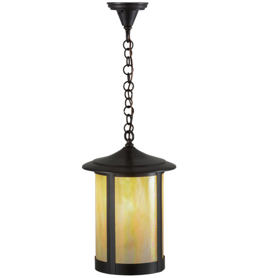 Meyda Tiffany - 3463 - One Light Pendant - Fulton - Craftsman Brown