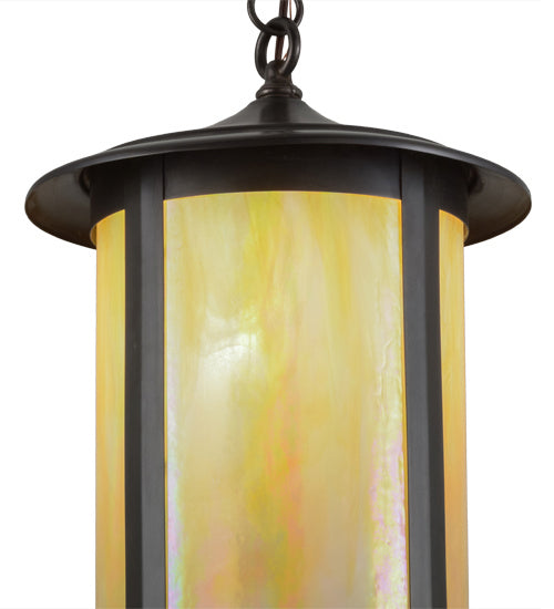 Meyda Tiffany - 3463 - One Light Pendant - Fulton - Craftsman Brown