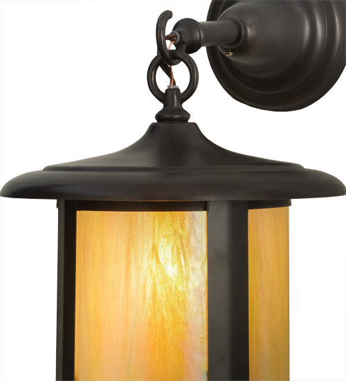 Meyda Tiffany - 3679 - One Light Wall Sconce - Fulton - Craftsman Brown