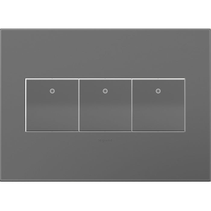 Legrand - AWP3GMG4 - Gang Wall Plate - Adorne - Magnesium