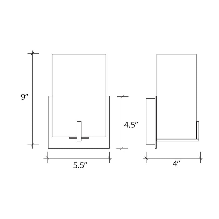 Justice Designs - PNA-5531-WAVE-CROM - One Light Wall Sconce - Porcelina - Polished Chrome