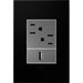 Legrand - AWP1G3NK4 - Gang Wall Plate - Adorne - Black Ink