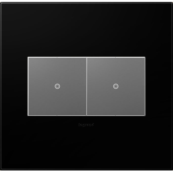 Legrand - AWP2GNK4 - Gang Wall Plate - Adorne - Black Ink