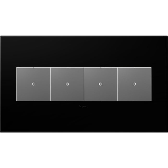 Legrand - AWP4GNK4 - Gang Wall Plate - Adorne - Black Ink