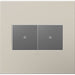 Legrand - AWP2GGG4 - Gang Wall Plate - Adorne - Greige