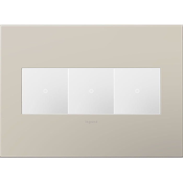 Legrand - AWP3GGG4 - Gang Wall Plate - Adorne - Greige