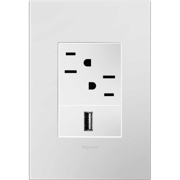 Legrand - AWP1G3PW4 - Gang Wall Plate - Adorne - Powder White