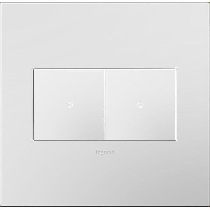 Legrand - AWP2GPW4 - Gang Wall Plate - Adorne - Powder White