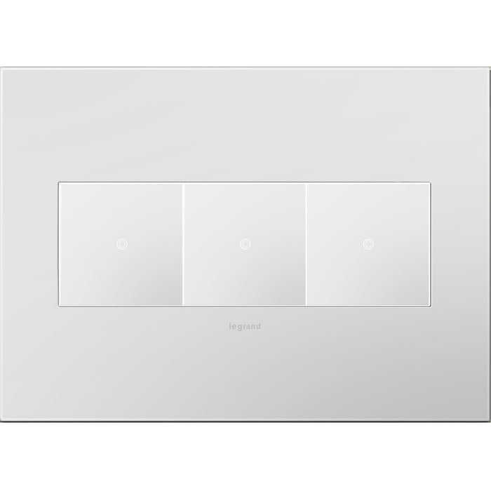 Legrand - AWP3GPW4 - Gang Wall Plate - Adorne - Powder White