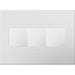 Legrand - AWP3GPW4 - Gang Wall Plate - Adorne - Powder White