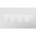 Legrand - AWP4GPW4 - Gang Wall Plate - Adorne - Powder White