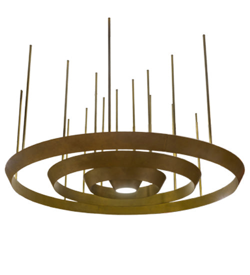 Meyda Tiffany - 172709 - LED Pendant - Zarkov - Gold Matte