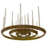 Meyda Tiffany - 172709 - LED Pendant - Zarkov - Gold Matte