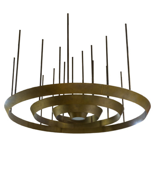 Meyda Tiffany - 172709 - LED Pendant - Zarkov - Gold Matte