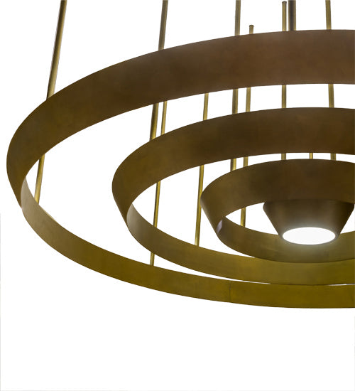 Meyda Tiffany - 172709 - LED Pendant - Zarkov - Gold Matte