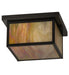 Meyda Tiffany - 4782 - Two Light Flushmount - Hyde Park - Craftsman Brown