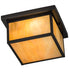 Meyda Tiffany - 4782 - Two Light Flushmount - Hyde Park - Craftsman Brown