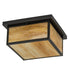 Meyda Tiffany - 4818 - Two Light Flushmount - Hyde Park - Craftsman Brown