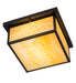 Meyda Tiffany - 4818 - Two Light Flushmount - Hyde Park - Craftsman Brown