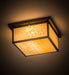 Meyda Tiffany - 4818 - Two Light Flushmount - Hyde Park - Craftsman Brown