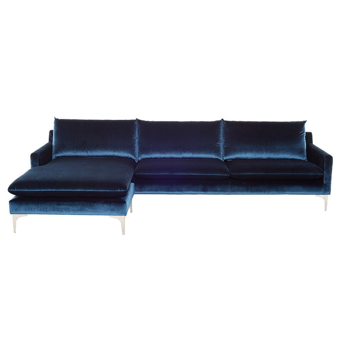 Nuevo - HGSC375 - Sectional - Anders - Midnight Blue