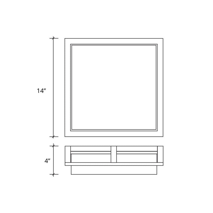 Justice Designs - ALR-7569W-DBRZ - LED Outdoor Flush Mount - Alabaster Rocks - Dark Bronze