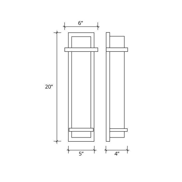 Justice Designs - ALR-7614W-MBLK - LED Outdoor Wall Sconce - Alabaster Rocks - Matte Black