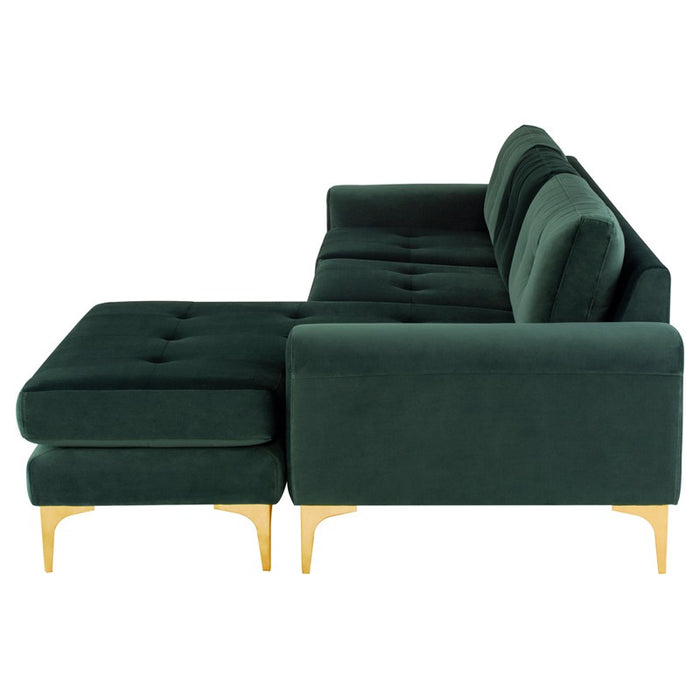 Nuevo - HGSC507 - Sectional - Colyn - Emerald Green