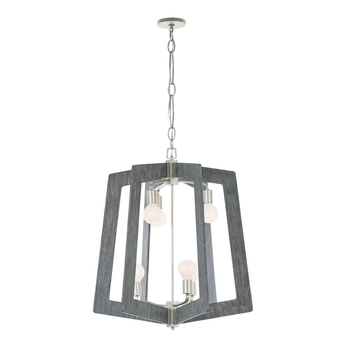 Varaluz - 268F06SOG - Six Light Chandelier - Lofty - Steel