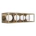 Varaluz - 325B04HGCB - Four Light Bath - Plaza - Havana Gold/Carbon