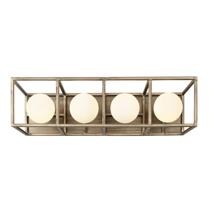 Varaluz - 325B04HGCB - Four Light Bath - Plaza - Havana Gold/Carbon