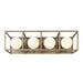 Varaluz - 325B04HGCB - Four Light Bath - Plaza - Havana Gold/Carbon