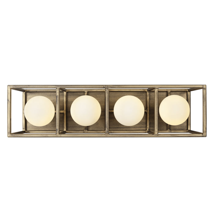 Varaluz - 325B04HGCB - Four Light Bath - Plaza - Havana Gold/Carbon