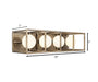 Varaluz - 325B04HGCB - Four Light Bath - Plaza - Havana Gold/Carbon