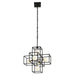 Varaluz - 325P06CBHG - Six Light Pendant - Plaza - Carbon/Havana Gold