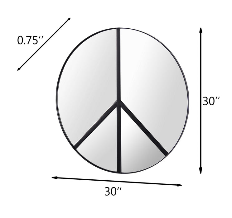 Varaluz - 4DMI0117 - Mirror - Paz - Black