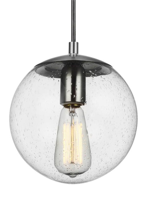Visual Comfort Studio - 6501801EN7-04 - One Light Pendant - Leo-Hanging Globe - Satin Aluminum