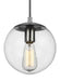 Visual Comfort Studio - 6501801EN7-04 - One Light Pendant - Leo-Hanging Globe - Satin Aluminum