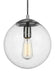 Visual Comfort Studio - 6601801EN7-04 - One Light Pendant - Leo-Hanging Globe - Satin Aluminum